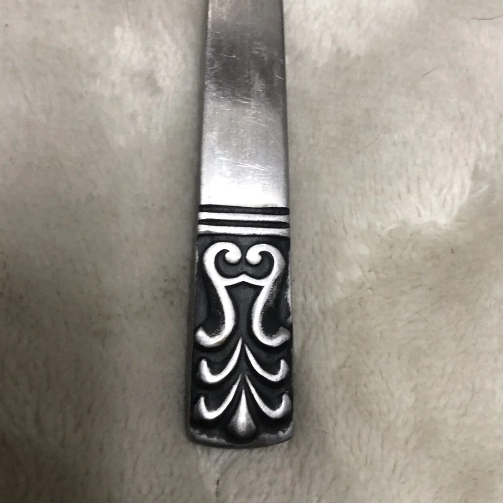 Vintage Carlyle Cameo Stainless Flatware‎ Gravy Spoon Hong Kong MCM